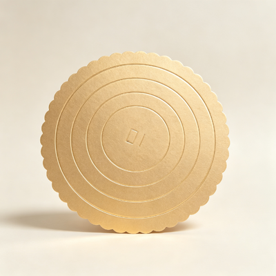 10 pouces Plain Round Gold Cake Board 2,5 mm épaisseur de la nourriture sûre de l'humidité résistant à la batterie de gâteau pour la boulangerie